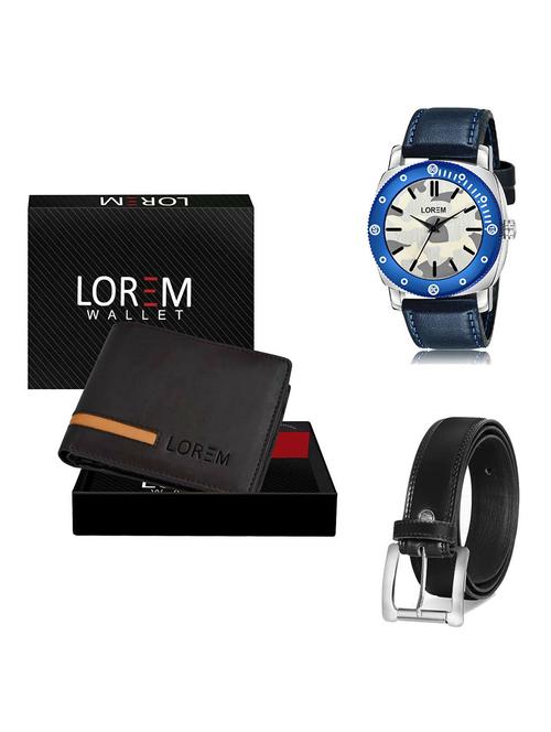 belt, wallet & watch gift combo - 19378139 - Very Small Image - 1