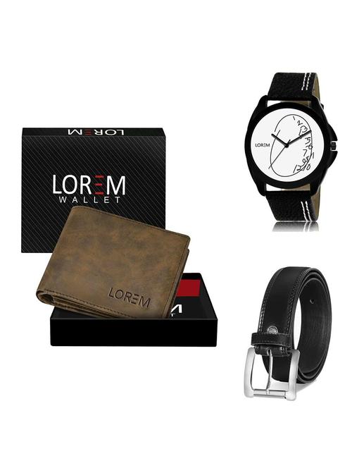 belt, wallet & watch gift combo - 19378166 - Very Small Image - 1