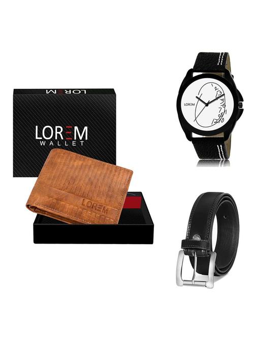 belt, wallet & watch gift combo - 19378170 - Very Small Image - 1