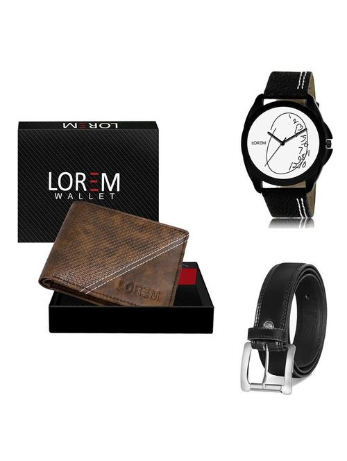 belt, wallet & watch gift combo - 19378173 - Very Small Image - 1