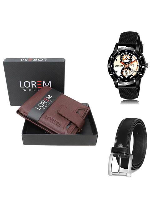 belt, wallet & watch gift combo - 19378195 - Very Small Image - 1