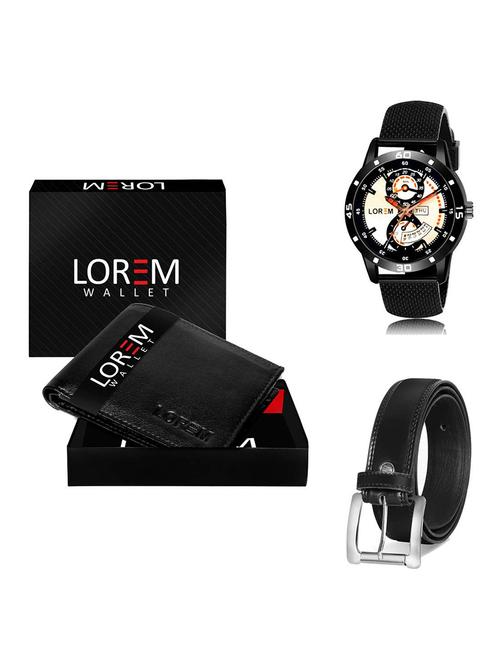 belt, wallet & watch gift combo - 19378201 - Very Small Image - 1
