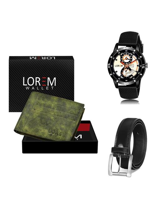 belt, wallet & watch gift combo - 19378203 - Very Small Image - 1