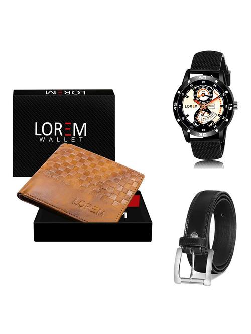 belt, wallet & watch gift combo - 19378223 - Very Small Image - 1