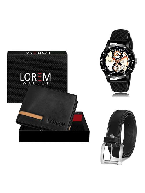 belt, wallet & watch gift combo - 19378228 - Very Small Image - 1