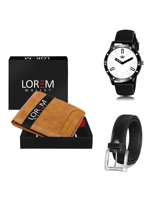 belt, wallet & watch gift combo - 19378237 - Very Small Image - 1