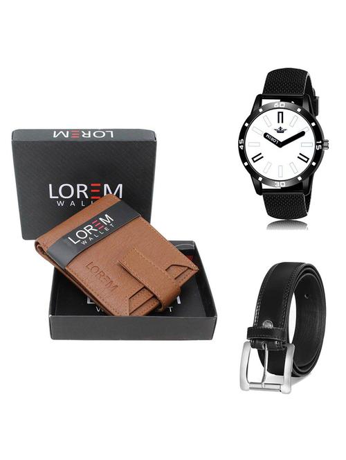 belt, wallet & watch gift combo - 19378241 - Very Small Image - 1