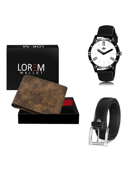 belt, wallet & watch gift combo - 19378259 - Very Small Image - 1