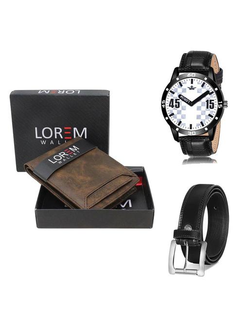 belt, wallet & watch gift combo - 19378281 - Very Small Image - 1