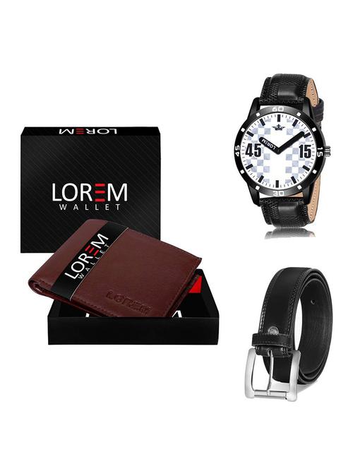 belt, wallet & watch gift combo - 19378290 - Very Small Image - 1