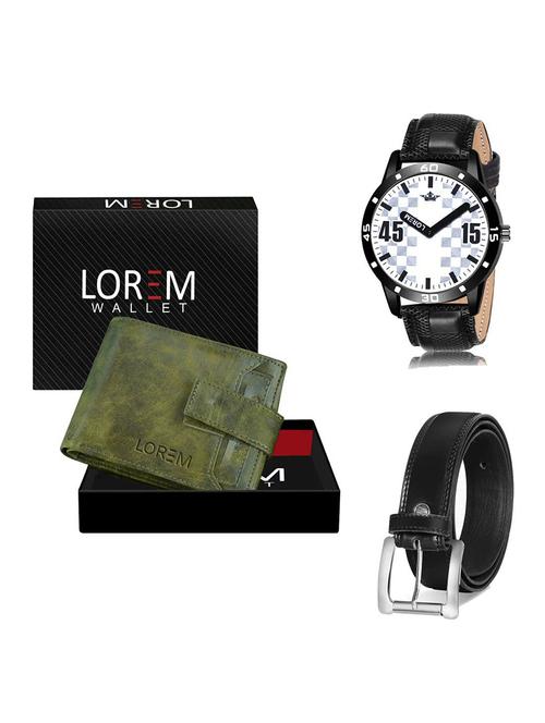 belt, wallet & watch gift combo - 19378298 - Very Small Image - 1