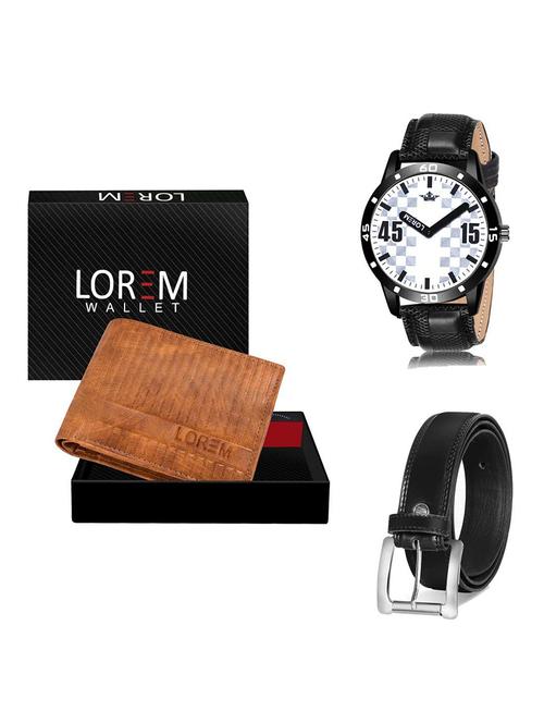 belt, wallet & watch gift combo - 19378305 - Very Small Image - 1