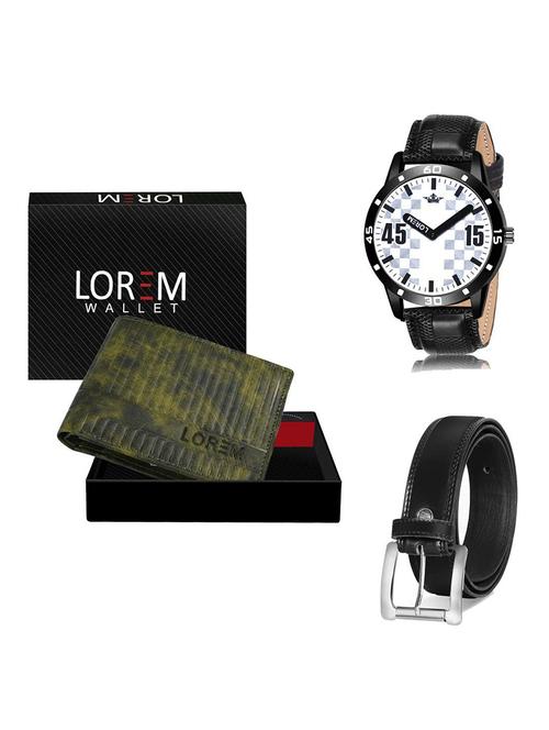 belt, wallet & watch gift combo - 19378306 - Very Small Image - 1