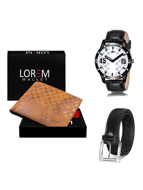 belt, wallet & watch gift combo - 19378313 - Very Small Image - 1