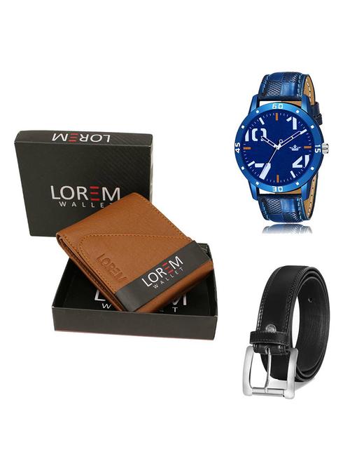 belt, wallet & watch gift combo - 19378323 - Very Small Image - 1