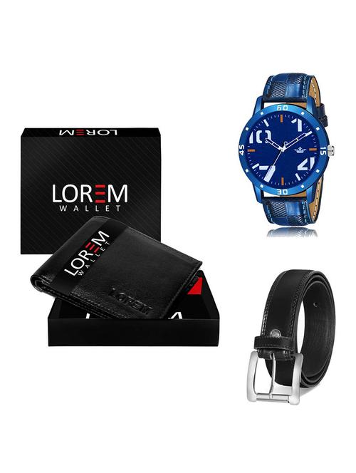 belt, wallet & watch gift combo - 19378336 - Very Small Image - 1