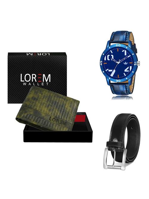 belt, wallet & watch gift combo - 19378351 - Very Small Image - 1