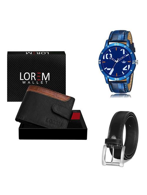 belt, wallet & watch gift combo - 19378366 - Very Small Image - 1