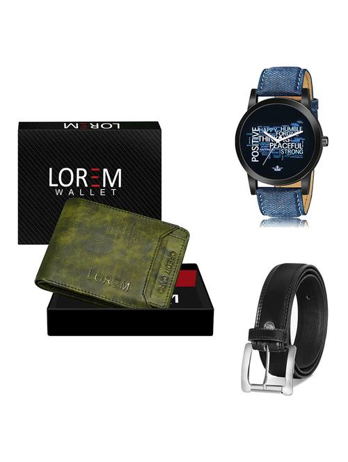 belt, wallet & watch gift combo - 19378393 - Very Small Image - 1
