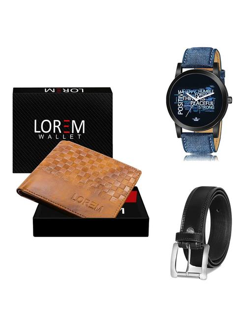 belt, wallet & watch gift combo - 19378403 - Very Small Image - 1