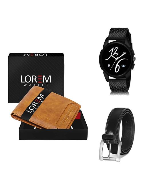 belt, wallet & watch gift combo - 19378417 - Very Small Image - 1