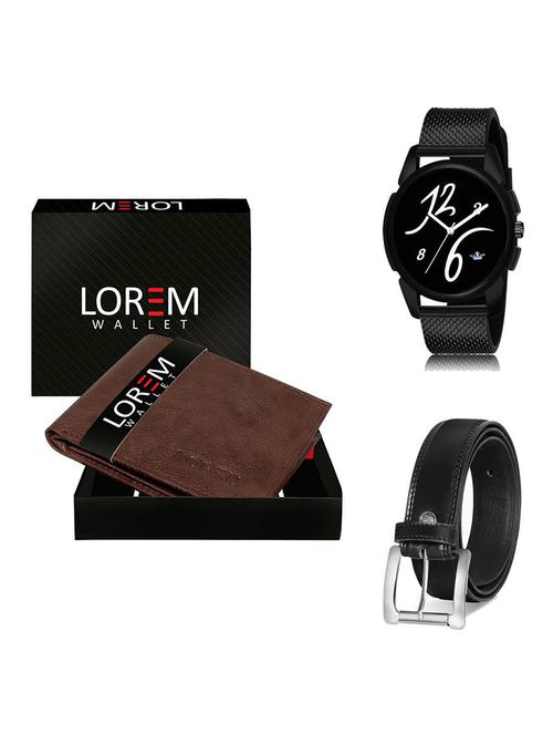 belt, wallet & watch gift combo - 19378423 - Very Small Image - 1