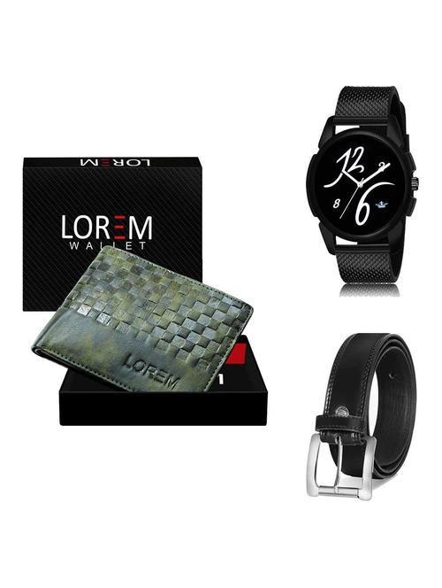 belt, wallet & watch gift combo - 19378449 - Very Small Image - 1