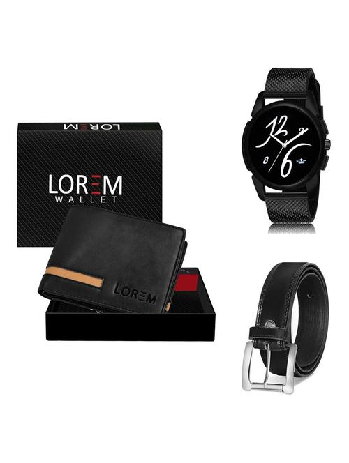 belt, wallet & watch gift combo - 19378453 - Very Small Image - 1