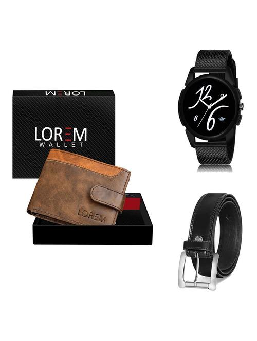 belt, wallet & watch gift combo - 19378455 - Very Small Image - 1