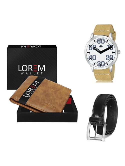 belt, wallet & watch gift combo - 19378469 - Very Small Image - 1