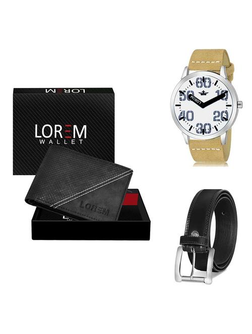belt, wallet & watch gift combo - 19378491 - Very Small Image - 1