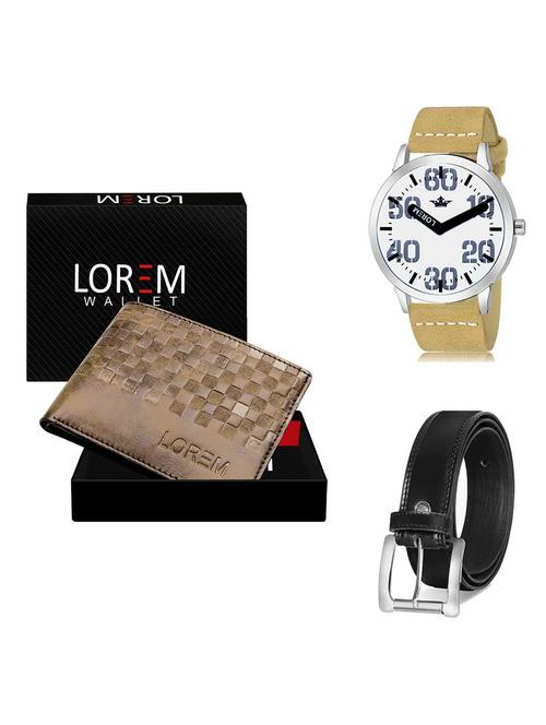 belt, wallet & watch gift combo - 19378492 - Very Small Image - 1
