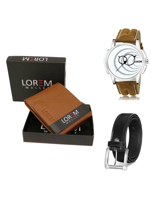 belt, wallet & watch gift combo - 19378503 - Very Small Image - 1