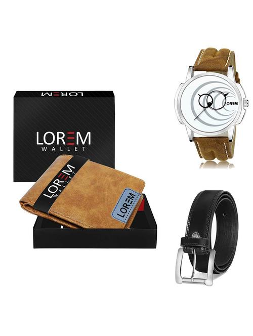 belt, wallet & watch gift combo - 19378512 - Very Small Image - 1