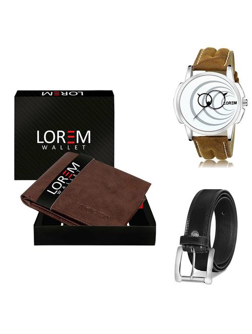 belt, wallet & watch gift combo - 19378513 - Very Small Image - 1