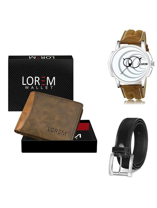belt, wallet & watch gift combo - 19378527 - Very Small Image - 1