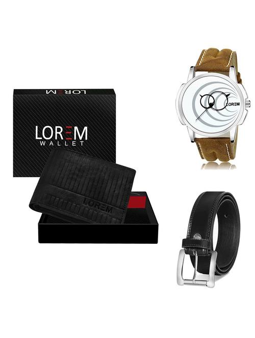 belt, wallet & watch gift combo - 19378532 - Very Small Image - 1