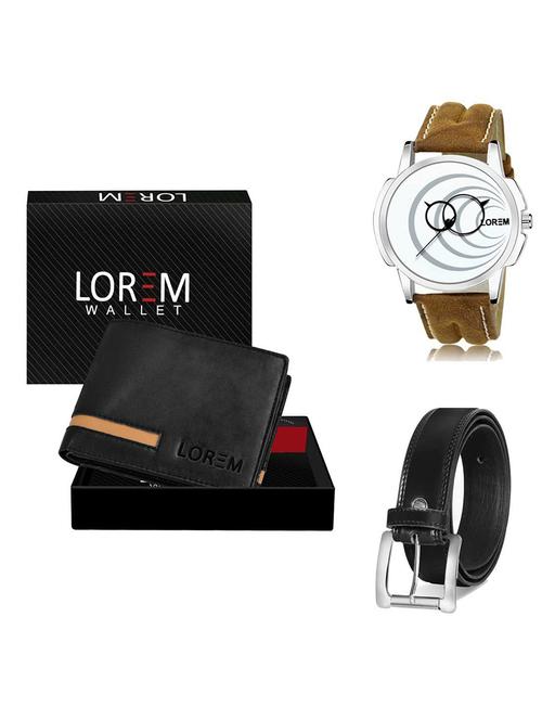 belt, wallet & watch gift combo - 19378543 - Very Small Image - 1