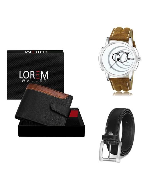 belt, wallet & watch gift combo - 19378546 - Very Small Image - 1