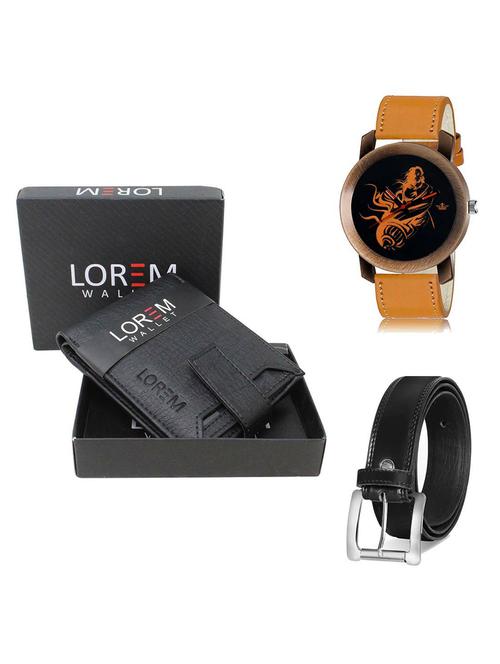 belt, wallet & watch gift combo - 19378554 - Very Small Image - 1