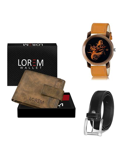 belt, wallet & watch gift combo - 19378569 - Very Small Image - 1