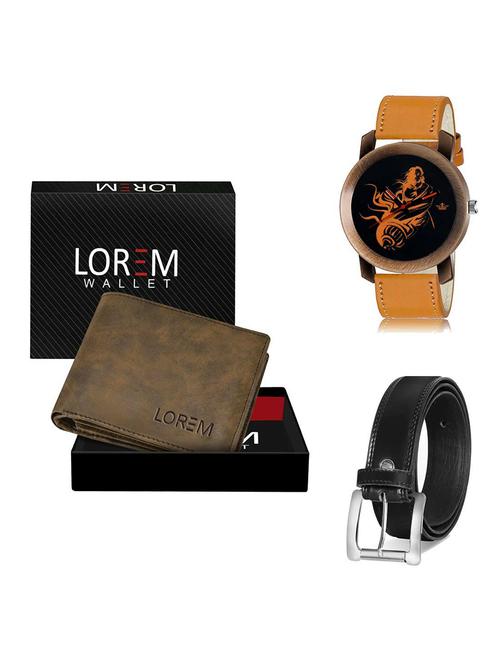 belt, wallet & watch gift combo - 19378571 - Very Small Image - 1
