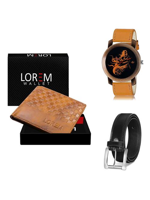belt, wallet & watch gift combo - 19378583 - Very Small Image - 1