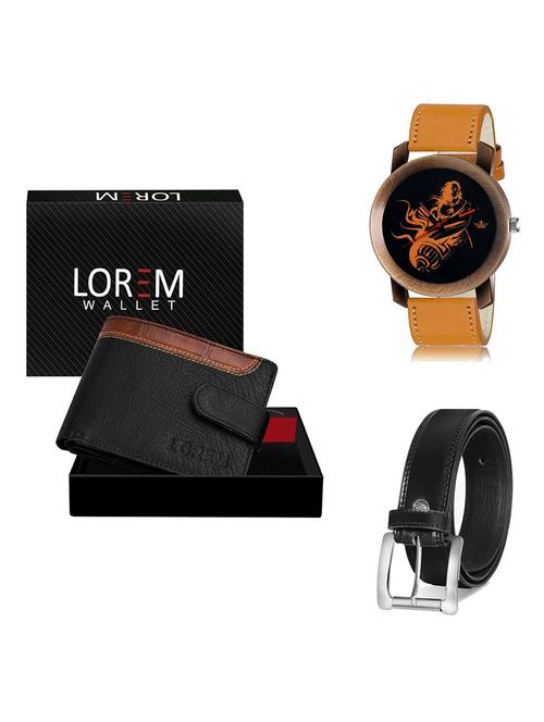 belt, wallet & watch gift combo - 19378591 - Very Small Image - 1