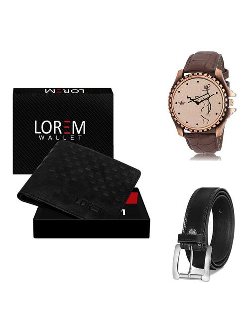 belt, wallet & watch gift combo - 19378630 - Very Small Image - 1