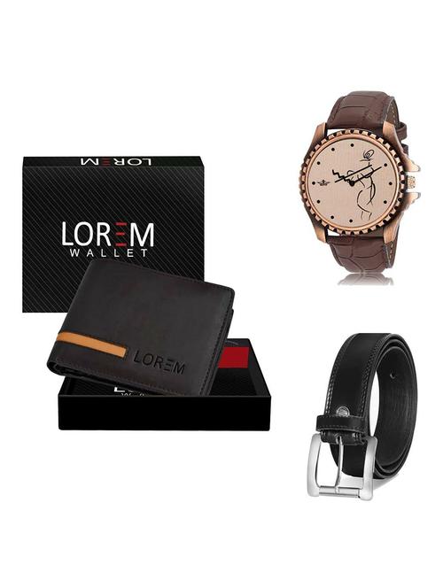 belt, wallet & watch gift combo - 19378634 - Very Small Image - 1