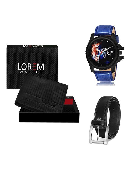 belt, wallet & watch gift combo - 19378667 - Very Small Image - 1