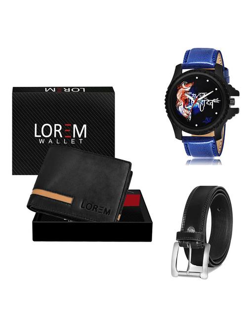 belt, wallet & watch gift combo - 19378678 - Very Small Image - 1