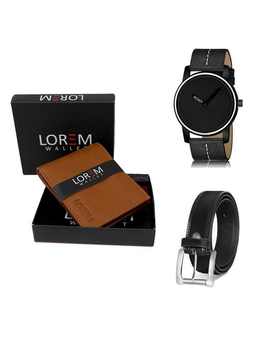 belt, wallet & watch gift combo - 19378684 - Very Small Image - 1