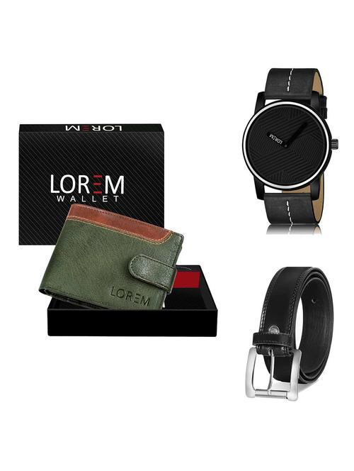 belt, wallet & watch gift combo - 19378727 - Very Small Image - 1